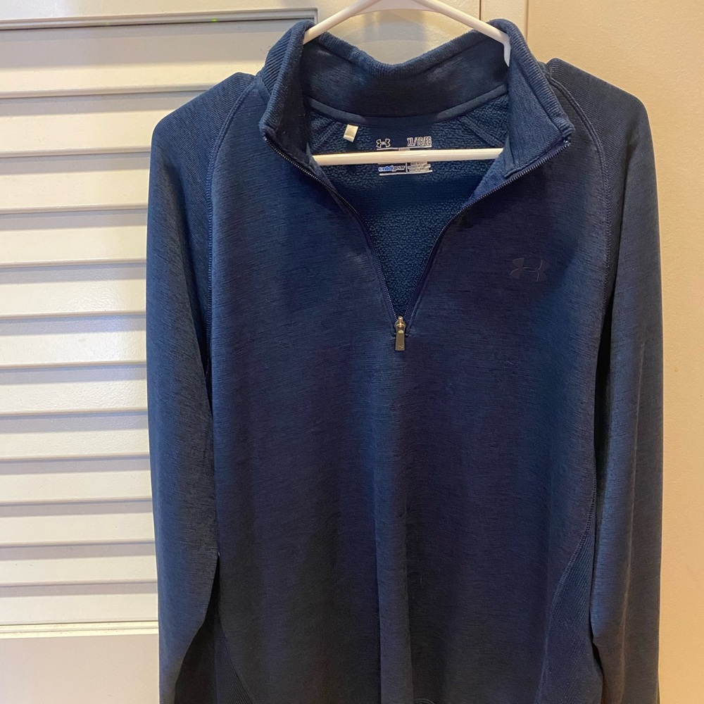 Under armour 1/4 zip men’s XL blue sweater